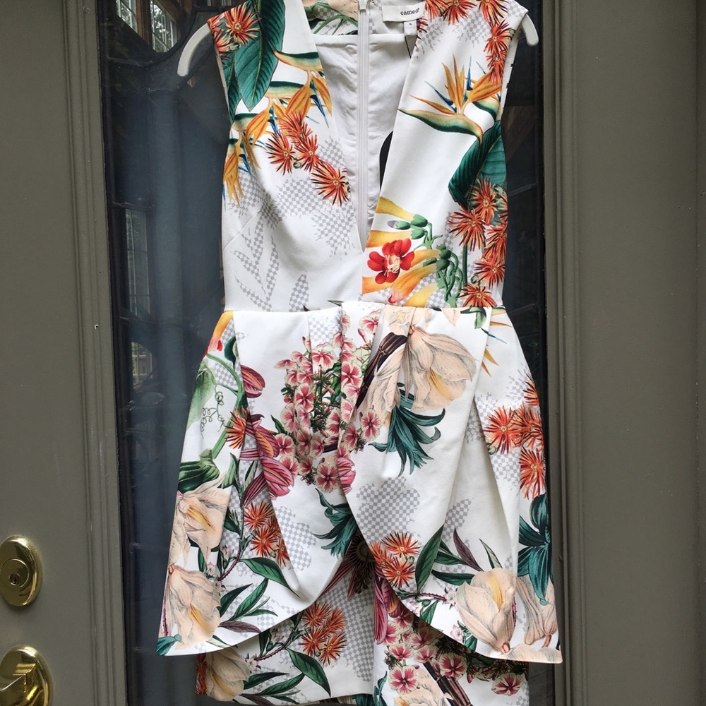 NWT Cameo the Label BOTANICAL peplum dress